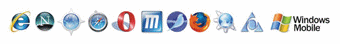 Поддерживается Internet Explorer, Safari, Netscape, Firefox, Mozilla, Opera, AOL